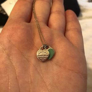 Tiffany double heart necklace